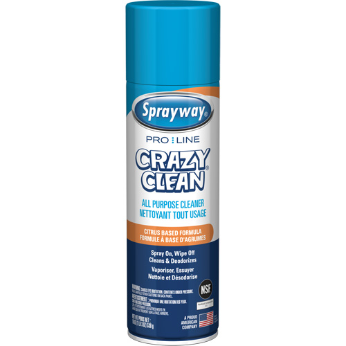 Nettoyant tout usage Pro Line Crazy Clean, 19 oz., Canette a&eacute;rosol Equipex