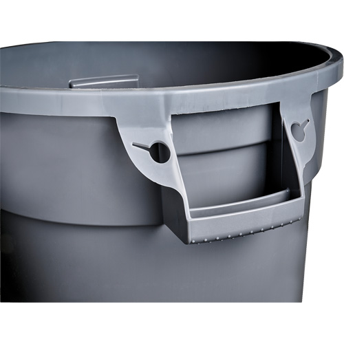 Grey Titan Garbage Container, Plastic, 20 US gal. Equipex
