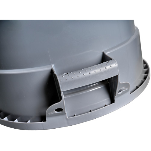 Grey Titan Garbage Container, Plastic, 20 US gal. Equipex