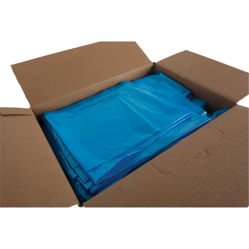 Industrial Garbage Bags, Strong, 35" W x 50" L, 0.9 mils, Blue, 194 L (44 Gal.) Capacity Equipex