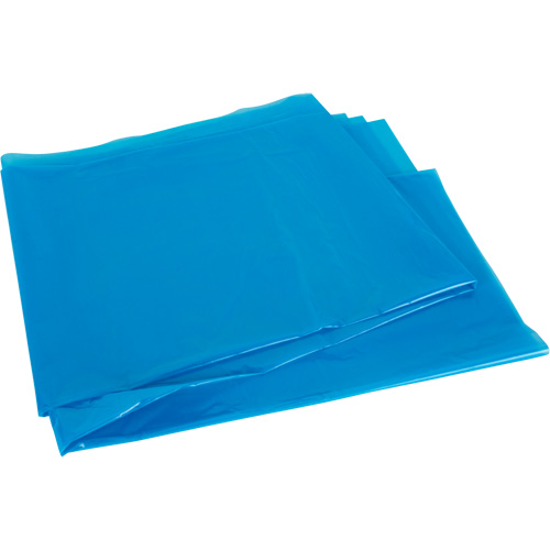 Industrial Garbage Bags, Strong, 35" W x 50" L, 0.9 mils, Blue, 194 L (44 Gal.) Capacity Equipex