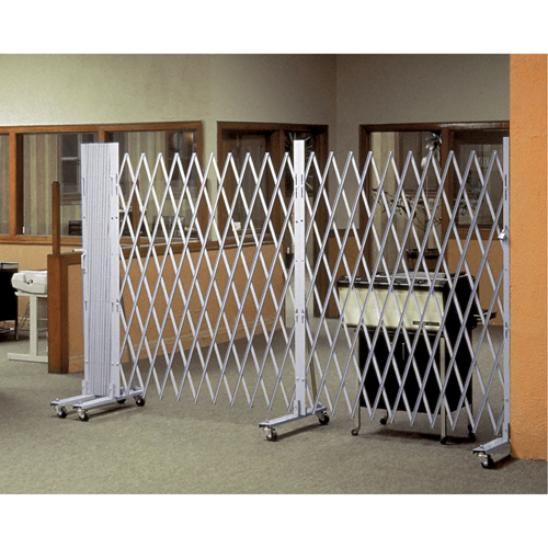Barri&egrave;res extensibles portatives, Emboîtables, 72" lo x 72" h, Argent Equipex