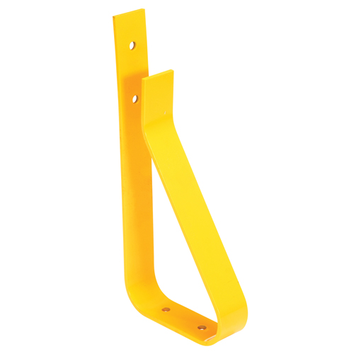 Rail Post, Steel, 10-3/4" L x 24" H, Yellow Equipex
