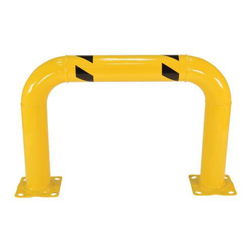 Garde-corps &agrave; profil &eacute;lev&eacute; pour machines, 3' la x 2' h, Jaune Equipex