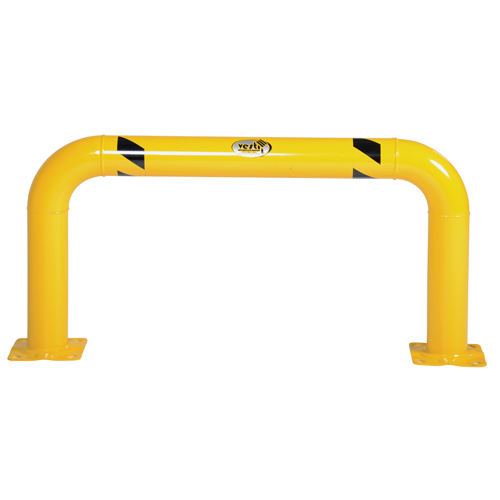 Garde-corps &agrave; profil &eacute;lev&eacute; pour machines, 4' la x 2' h, Jaune Equipex