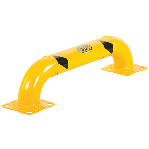 Low Profile Rack Guards, 3' W x 0.75' H, Yellow Equipex