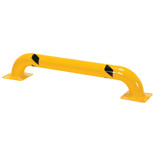 Low Profile Rack Guards, 4' W x 0.75' H, Yellow Equipex