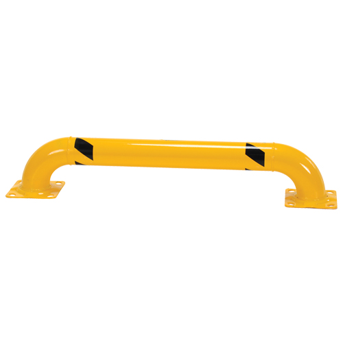 Low Profile Rack Guards, 4' W x 0.75' H, Yellow Equipex