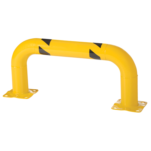 Low Profile Rack Guards, 3' W x 1.4' H, Yellow Equipex