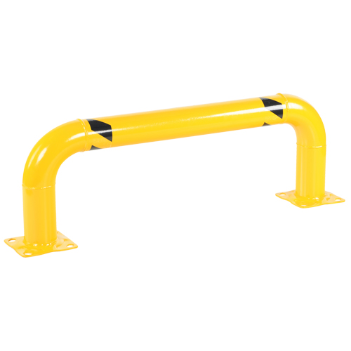 Low Profile Rack Guards, 4' W x 1.4' H, Yellow Equipex