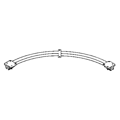 Ceiling Mounted 90° Curved Curtain Partition Track, 3' L Equipex