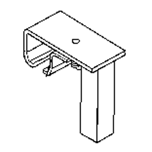 Support de rail &agrave; roulement pour quincaillerie de support au plancher Equipex