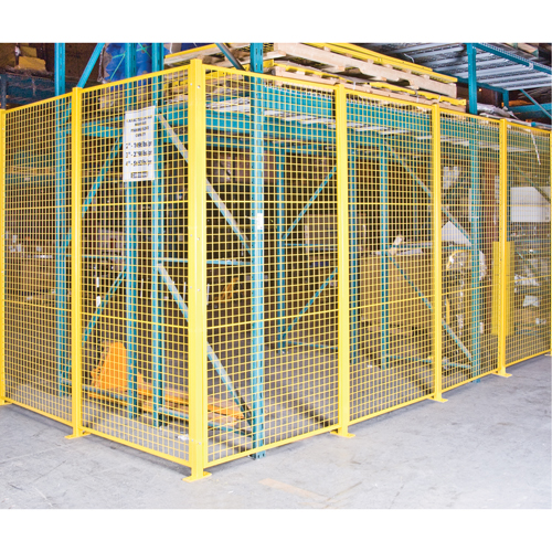 Wire Mesh Partition Components - Universal Posts, 8-1/4' H Equipex