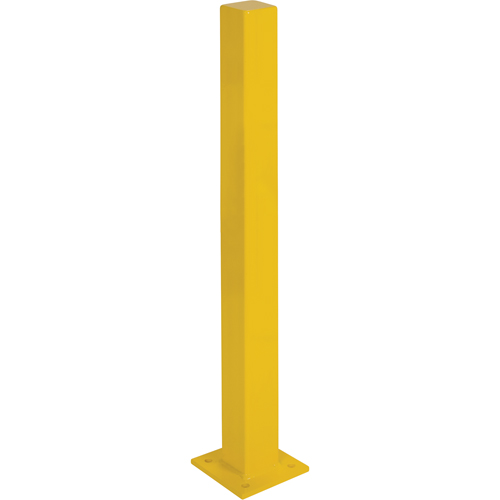 Heavy-Duty Bollards, Steel, 48" H x 4" W, Yellow Equipex