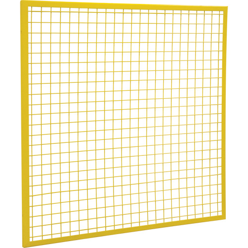 Composantes pour partitions & cloisons grillag&eacute;es - Panneaux, 4' h x 4' la, Jaune Equipex