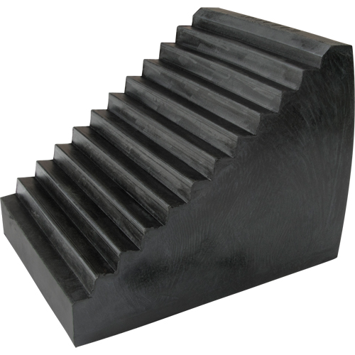 Cale de roue, 9-1/2" x 6-1/2" x 7-1/2", Noir Equipex