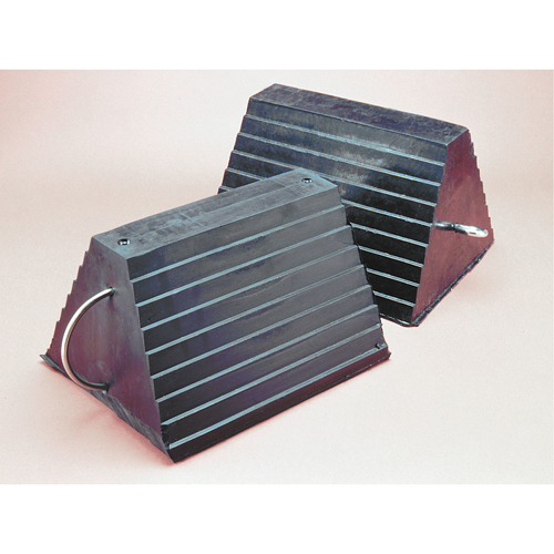 Wheel Chock, 9" x 8" x 6", Black Equipex