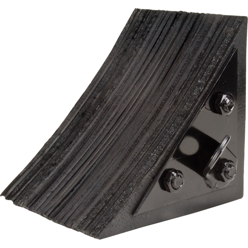 Wheel Chock, 8" x 8" x 8", Black Equipex