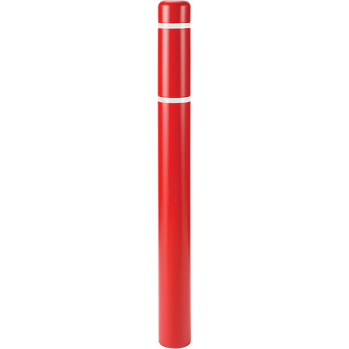 Capuchons en polyethylene pour borne de protection, 6-5/8" dia. x 60" l, Rouge Equipex