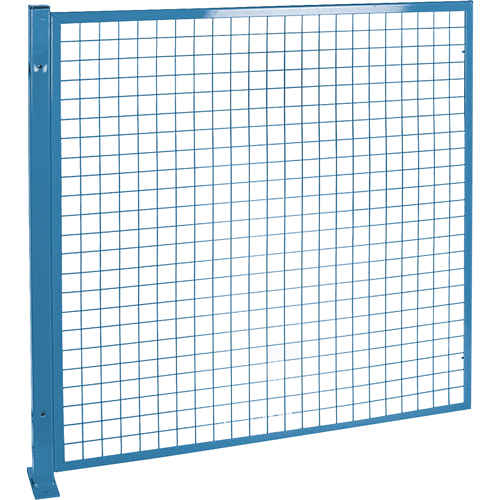Perimeter Guards - Mesh Style, 4' H x 4' W, Blue Equipex