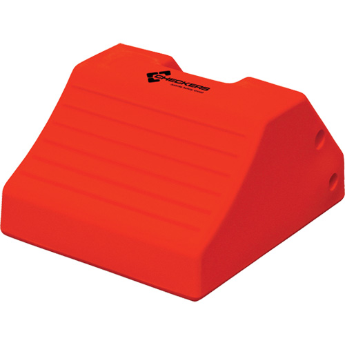 Heavy-Duty Wheel Chocks, Polyurethane, Safety Yellow, 15-1/2" W x 17-7/10" D x 10" H Equipex