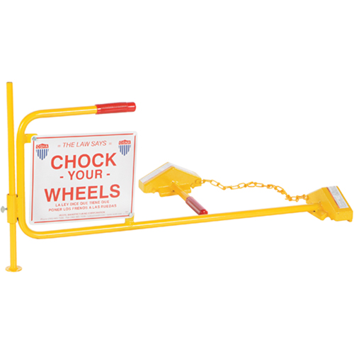Single Rail Chock With Flag Rail Combo Equipex