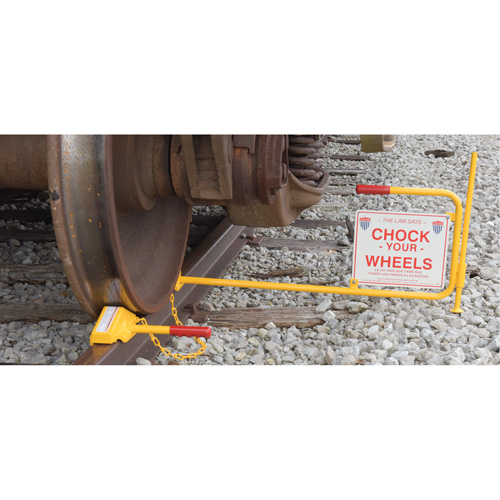 Single Rail Chock With Flag Rail Combo Equipex