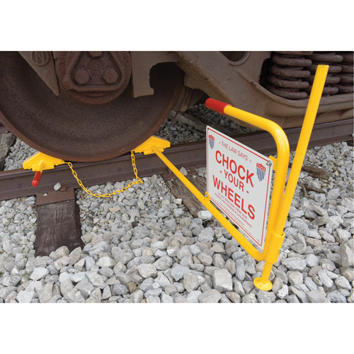Single Rail Chock With Flag Rail Combo Equipex