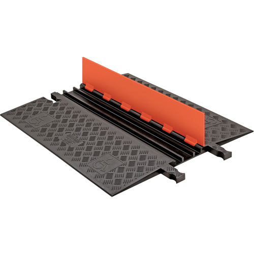 Guard Dog&reg; Low Profile ADA/DDA Cable Protector, 3 Channels, 36" L x 30.3" W x 1.25" H Equipex