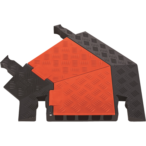Protecteur de c&acirc;ble pour usage g&eacute;n&eacute;ral &agrave; 5 canaux Guard Dog, virage &agrave; gauche Equipex