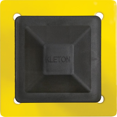 Poteau pour barri&egrave;re de s&eacute;curit&eacute;, Acier, 5" lo x 17" h, Jaune s&eacute;curit&eacute; OSHA Equipex