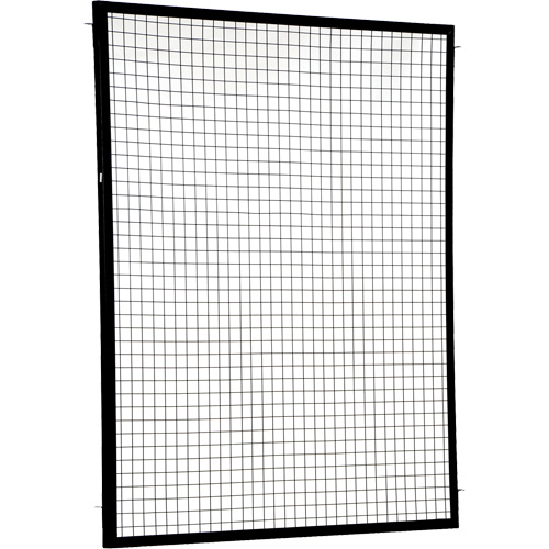 Adjustable Perimeter Guard Panel, 6' H x 5' W, Black Equipex
