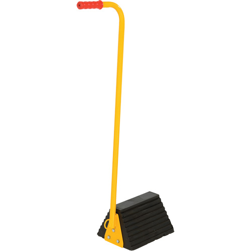 Cale de roue avec poign&eacute;e ergonomique, 9-1/4" x 8" x 6", Noir Equipex