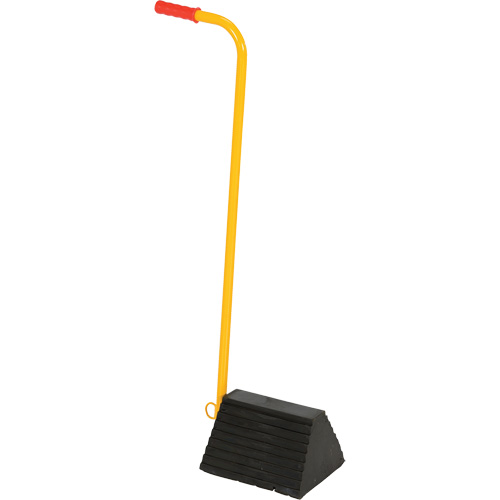 Cale de roue avec poign&eacute;e ergonomique, 9-1/4" x 8" x 6", Noir Equipex