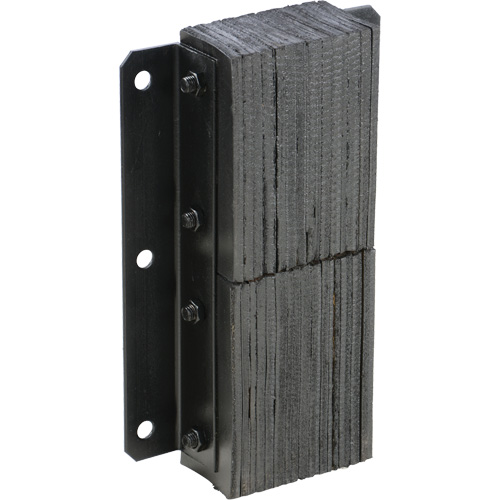 Butoir de quai lamell&eacute;, Vertical, Caoutchouc, 13-1/4" la x 4-1/2" p x 20" h Equipex