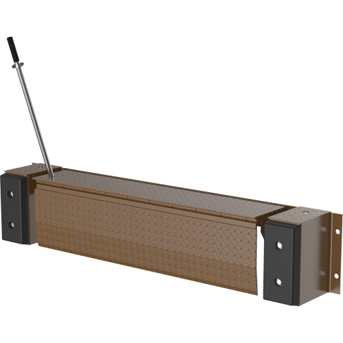 Niveleur de quai m&eacute;canique Edge-O-Dock, 93" la, 66" Largeur de la plateforme, 29" Port&eacute;e Equipex