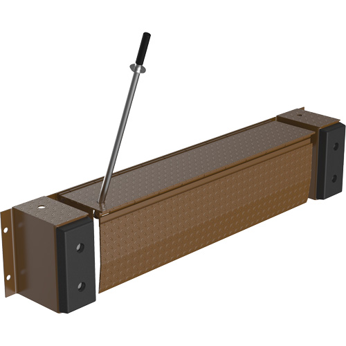 Niveleur de quai m&eacute;canique Edge-O-Dock, 93" la, 66" Largeur de la plateforme, 29" Port&eacute;e Equipex