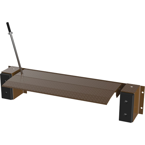 Niveleur de quai m&eacute;canique Edge-O-Dock, 93" la, 66" Largeur de la plateforme, 29" Port&eacute;e Equipex