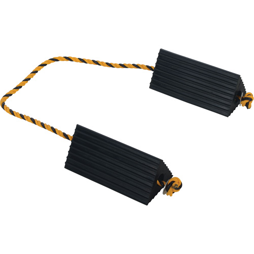 Cale de roue d'avion de transporteur a&eacute;rien, 5" x 10" x 4-1/2", Noir Equipex