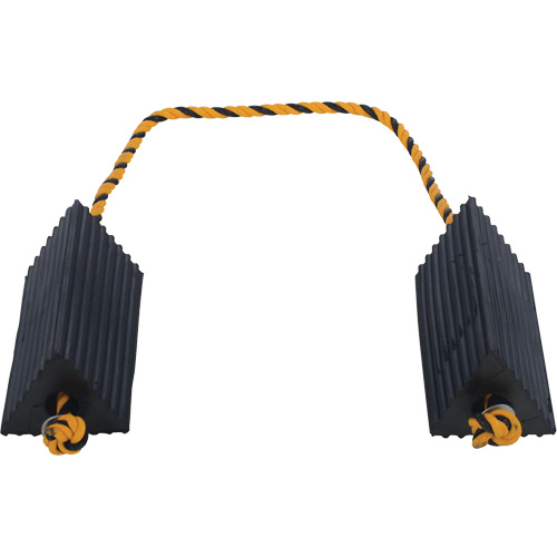 Cale de roue d'avion de transporteur a&eacute;rien, 5" x 10" x 4-1/2", Noir Equipex