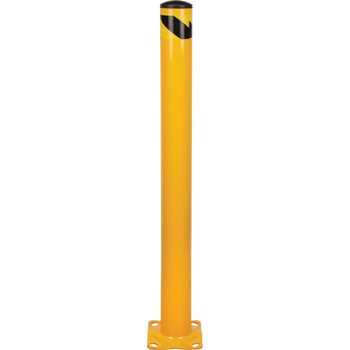 Butoir, Acier, 48" h x 4-1/2" la, Jaune Equipex