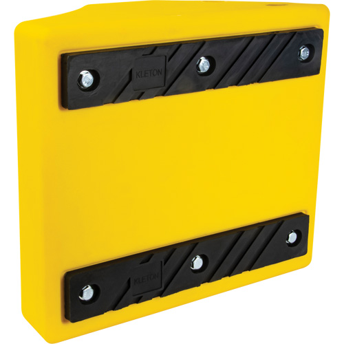Heavy-Duty Wheel Chocks, Urethane, Yellow, 15-1/2" W x 17-7/10" D x 10" H Equipex