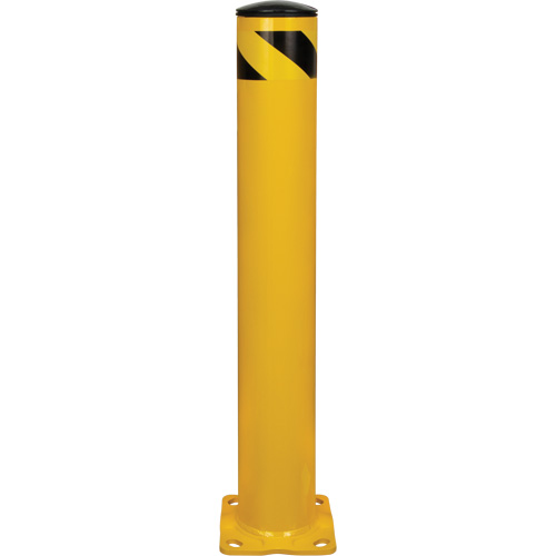 Butoir de s&eacute;curit&eacute;, Acier, 36" h x 5-1/2" la, Jaune Equipex