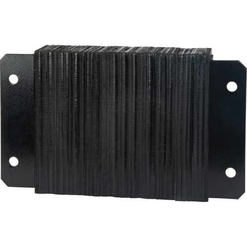 Butoirs de quai lamell&eacute;s, Horizontal, Caoutchouc, 18" la x 4" p x 12" h Equipex