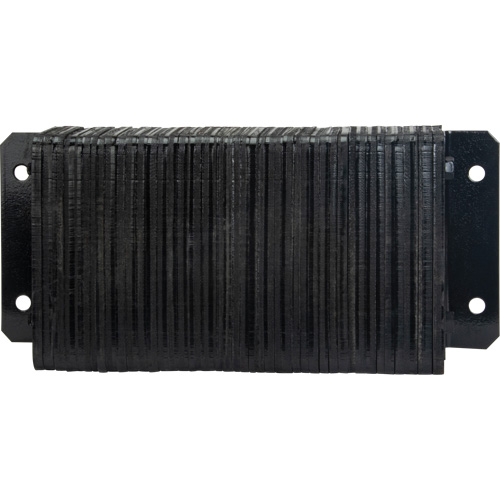 Butoirs de quai lamell&eacute;s, Horizontal, Caoutchouc, 24" la x 4" p x 12" h Equipex