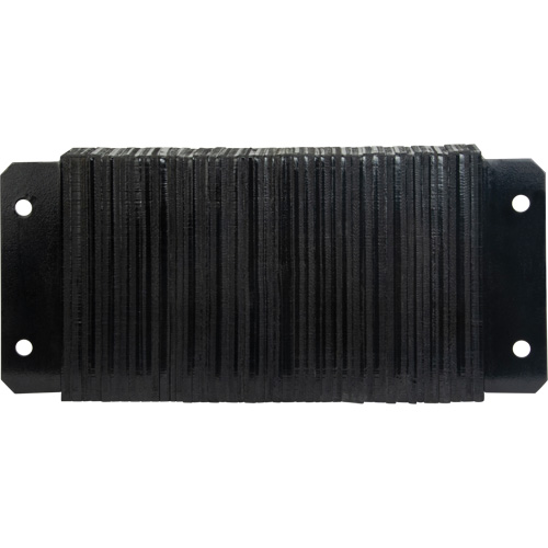 Butoirs de quai lamell&eacute;s, Horizontal, Caoutchouc, 24" la x 4" p x 12" h Equipex