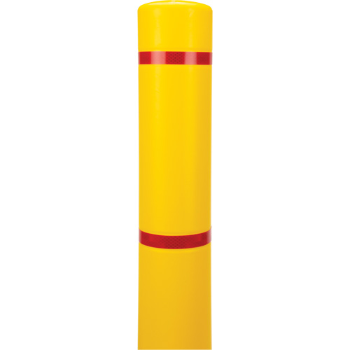 Capuchon en poly&eacute;thyl&egrave;ne pour borne de protection, 4-1/2" dia. x 64" l, Rouge/Jaune Equipex
