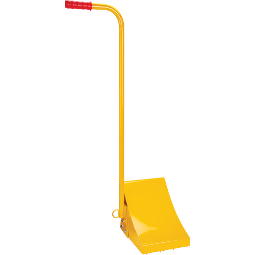 Cale de roue pour la glace avec poign&eacute;e ergonomique, Acier, Jaune, 8-1/16" la x 10-5/8" p x 8-13/16" h Equipex