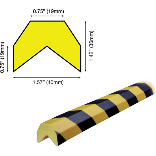 AA Profile 5M Corner Protection Bumper Guard Equipex