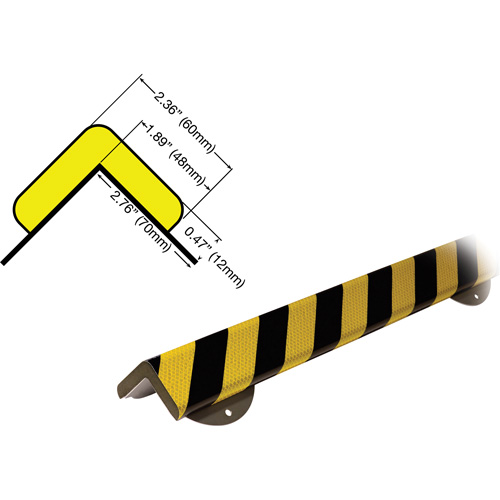 WPK-H+ Profile 1M Corner Protection Bumper Guard Wall Protection Kit Equipex